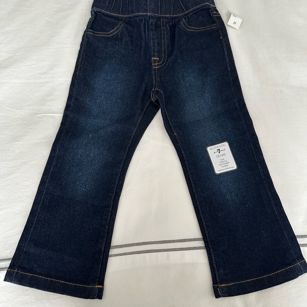 7 For All Mankind Dark Blue Jeans Toddler Girls 2T